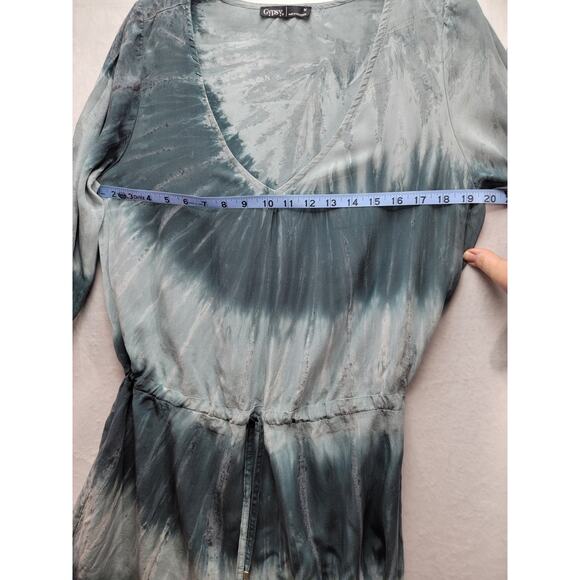 Gypsy 05 Hollywood 100% Silk Tie Dye Hi/Lo Hem Dress, Sz M NWOT - Picture 2 of 14